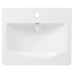 Differnz Wastafel Stripe Wit 59.5x48x16 Cm