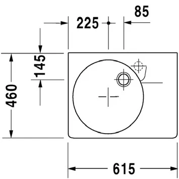 Duravit Wastafel Scola Rechts 61.4x45.9x22.4 Cm 4 Duravit Wastafel Scola Rechts 61.4x45.9x22.4 Cm - Afbeelding 2