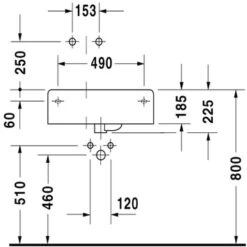 Duravit Wastafel Scola Rechts 61.4x45.9x22.4 Cm 7 Duravit Wastafel Scola Rechts 61.4x45.9x22.4 Cm -Badkamer Verkoop 123 2748