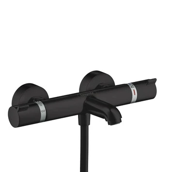 Hansgrohe Thermostatische Badkraan EcoStat Comfort Zwart 3 Hansgrohe Thermostatische Badkraan EcoStat Comfort Zwart
