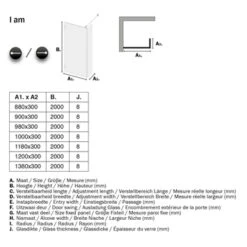 Sealskin Inloopdouche I AM A1 100x200 Cm Zwart 11 Sealskin Inloopdouche I AM A1 100x200 Cm Zwart -Badkamer Verkoop 123 2809