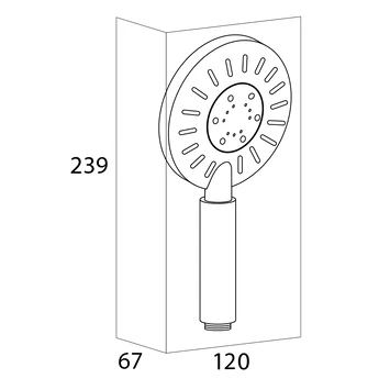 Tiger Handdouche Akcent Zwart Messing 7 Tiger Handdouche Akcent Zwart Messing - Afbeelding 5