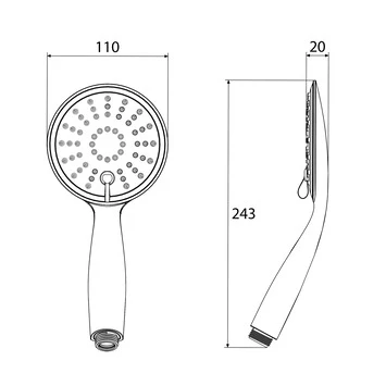Tiger Handdouche Splash Tossa Ø11 Cm 3 Standen 7 Tiger Handdouche Splash Tossa Ø11 Cm 3 Standen - Afbeelding 5