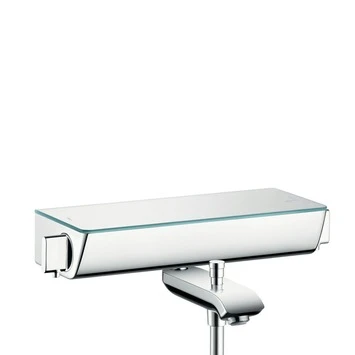 Hansgrohe Thermostatische Badkraan Ecostat Select Wit 15 Cm 3 Hansgrohe Thermostatische Badkraan Ecostat Select Wit 15 Cm