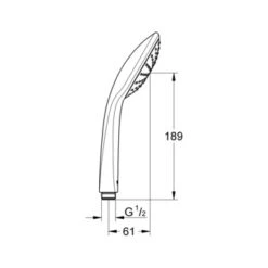 Grohe Handdouche Vitalio Joy Ø11 Cm Chroom 8 Grohe Handdouche Vitalio Joy Ø11 Cm Chroom -Badkamer Verkoop 123 2947