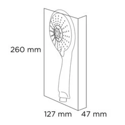 Tiger Handdouche Splash Blanca Ø12,5 Cm 5 Standen -Badkamer Verkoop 123 2995