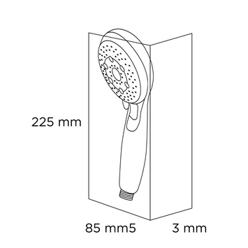 Tiger Splash Eco Handdouche Malaga Waterbesparend Chroom 7 Tiger Splash Eco Handdouche Malaga Waterbesparend Chroom - Afbeelding 5
