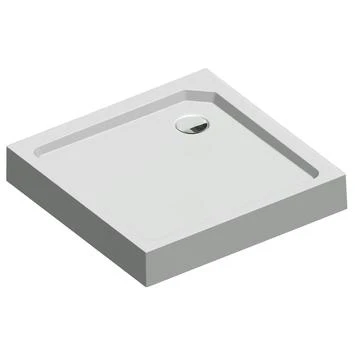 Sealskin Douchebak Fusion Vierkant Opbouw 80x80x14 Cm Wit 3 Sealskin Douchebak Fusion Vierkant Opbouw 80x80x14 Cm Wit