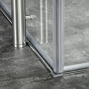 Tiger Boston Vloermontageset Tbv Kwartronde Douchecabine Chroom 100x100 Cm 4 Tiger Boston Vloermontageset Tbv Kwartronde Douchecabine Chroom 100x100 Cm - Afbeelding 2