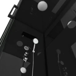 Aurlane Douchecabine Met Schuifdeur Black Mirror 2 Rechthoek Zwart 80x110 Cm 9 Aurlane Douchecabine Met Schuifdeur Black Mirror 2 Rechthoek Zwart 80x110 Cm -Badkamer Verkoop 123 3298