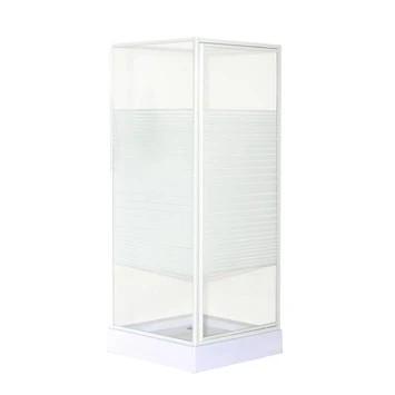 OK Douchecabine Draaideur Met Zijwand 80x80x185 Cm Wit 3 OK Douchecabine Draaideur Met Zijwand 80x80x185 Cm Wit