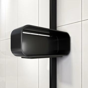 Sealskin Inc. Draaideur En Zijwand 90x90x200 Cm Met Douchemand, 8 Mm Helder Veiligheidsglas Met Antikalklaag Mat Zwart 7 Sealskin Inc. Draaideur En Zijwand 90x90x200 Cm Met Douchemand, 8 Mm Helder Veiligheidsglas Met Antikalklaag Mat Zwart - Afbeelding 5