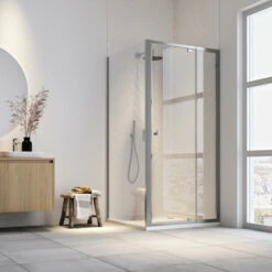 Sealskin Draaideur En Douchewand Hooked 90x90x200cm Verstelbaar Hoogglans Aluminium