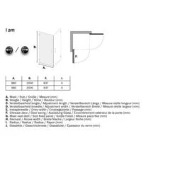 Sealskin Swingdeur Voor Hoekinstap I AM 200x100 Cm Chroom -Badkamer Verkoop 123 3423