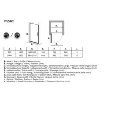 Sealskin Swingdeur Voor Nis Impact 90x195 Cm Chroom -Badkamer Verkoop 123 3450