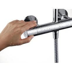 Hansgrohe Douchesysteem Vernis Blend 200 Met Thermostaatkraan Mat Zwart 11 Hansgrohe Douchesysteem Vernis Blend 200 Met Thermostaatkraan Mat Zwart -Badkamer Verkoop 123 3639