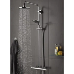 Grohe Regendouche Vitalio Joy Ø18 Cm Met Thermostatische Douchekraan 15 Grohe Regendouche Vitalio Joy Ø18 Cm Met Thermostatische Douchekraan -Badkamer Verkoop 123 3755