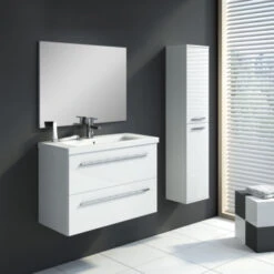 Atlantic Badmeubelset Sienna 80cm Wit 8 Atlantic Badmeubelset Sienna 80cm Wit -Badkamer Verkoop 123 376