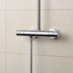 Grohe Douchesysteem Vitalio Start 250 Vierkant Met Thermostaatkraan QuickFix Chroom 16 Grohe Douchesysteem Vitalio Start 250 Vierkant Met Thermostaatkraan QuickFix Chroom -Badkamer Verkoop 123 3767