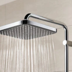 Grohe Douchesysteem Vitalio Start 250 Vierkant Met Thermostaatkraan QuickFix Chroom 18 Grohe Douchesysteem Vitalio Start 250 Vierkant Met Thermostaatkraan QuickFix Chroom -Badkamer Verkoop 123 3769