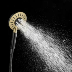 Tiger Regendoucheset Akcent Zwart/messing Incl Kraan En Handdouche Met 3 Straalstanden 15 Tiger Regendoucheset Akcent Zwart/messing Incl Kraan En Handdouche Met 3 Straalstanden -Badkamer Verkoop 123 3857