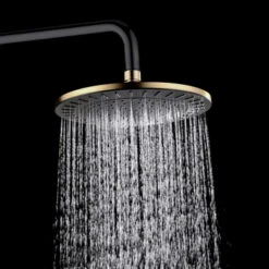 Tiger Regendoucheset Akcent Zwart/messing Incl Kraan En Handdouche Met 3 Straalstanden 16 Tiger Regendoucheset Akcent Zwart/messing Incl Kraan En Handdouche Met 3 Straalstanden -Badkamer Verkoop 123 3858