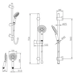 Tiger Doucheset Akcent 3 Straalstanden Chroom 13 Tiger Doucheset Akcent 3 Straalstanden Chroom -Badkamer Verkoop 123 3900