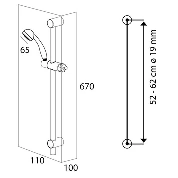 Tiger Doucheset Splash Como Met Glijstang Chroom 8 Tiger Doucheset Splash Como Met Glijstang Chroom - Afbeelding 6