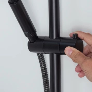 Tiger Doucheset Akcent 3 Straalstanden Zwart/messing 9 Tiger Doucheset Akcent 3 Straalstanden Zwart/messing - Afbeelding 7