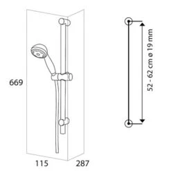 Tiger Splash Doucheset Murcia Waterbesparend Chroom -Badkamer Verkoop 123 3943