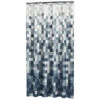 Sealskin Douchegordijn Pixel Textiel Zwart 200x180 Cm -Badkamer Verkoop 123 4025