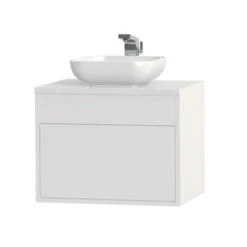 Tiger Helsinki Badkamermeubel 60 Cm Hoogglans Wit Met Waskom -Badkamer Verkoop 123 403