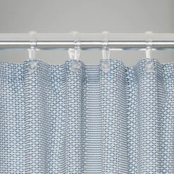 Sealskin Douchegordijn Wave Polyester 180x200 Cm Blauw -Badkamer Verkoop 123 4031