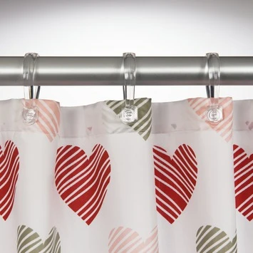 Sealskin Douchegordijn Amor Rood 180x200 Cm 5 Sealskin Douchegordijn Amor Rood 180x200 Cm - Afbeelding 3