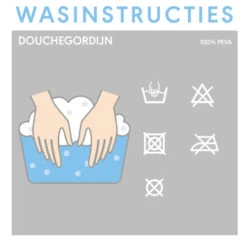 Sealskin Douchegordijn Sayings Wit PVC 200x180 Cm -Badkamer Verkoop 123 4045