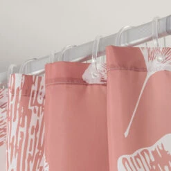 Sealskin Douchegordijn Mare 180x200cm D.roze/wit -Badkamer Verkoop 123 4054