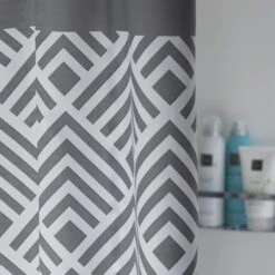 Sealskin Douchegordijn Angoli Grijs 180x200 Cm -Badkamer Verkoop 123 4071