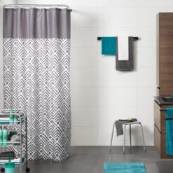 Sealskin Douchegordijn Angoli Grijs 180x200 Cm -Badkamer Verkoop 123 4072
