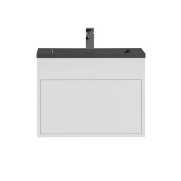 Tiger Helsinki Badkamermeubel 60 Cm Hoogglans Wit Met Wastafel Polybeton Zwart 4 Tiger Helsinki Badkamermeubel 60 Cm Hoogglans Wit Met Wastafel Polybeton Zwart - Afbeelding 2