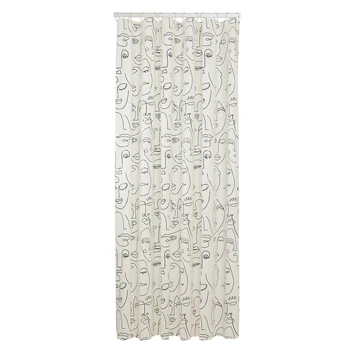 Sealskin Douchegordijn Mind 180x200cm Zwart/wit 3 Sealskin Douchegordijn Mind 180x200cm Zwart/wit