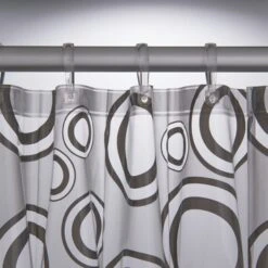 Sealskin Douchegordijn Circolo Grijs 180x200 Cm 7 Sealskin Douchegordijn Circolo Grijs 180x200 Cm -Badkamer Verkoop 123 4235