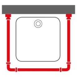 Sealskin Douchegordijnstang Easy Roll Aluminium 90x90 Cm -Badkamer Verkoop 123 4248