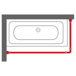 Sealskin Douchegordijnstang Easy Roll Aluminium 90x90 Cm -Badkamer Verkoop 123 4249