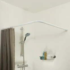 Sealskin Douchegordijnstang Seallux Combi Wit -Badkamer Verkoop 123 4256