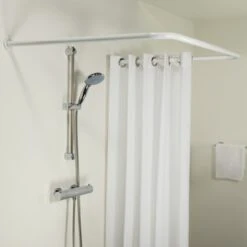 Sealskin Douchegordijnstang Seallux Combi Wit -Badkamer Verkoop 123 4257