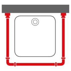 Sealskin Douchegordijnstang Seallux Combi Wit -Badkamer Verkoop 123 4258