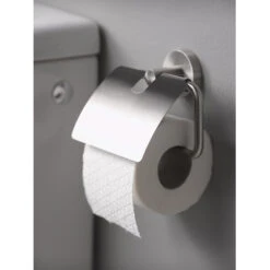 Haceka Toiletrolhouder Kosmos Tec Met Klep RVS -Badkamer Verkoop 123 4365