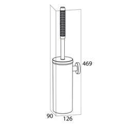 Tiger Toiletborstelhouder Boston Comfort & Safety Hangend RVS 13 Tiger Toiletborstelhouder Boston Comfort & Safety Hangend RVS -Badkamer Verkoop 123 4380