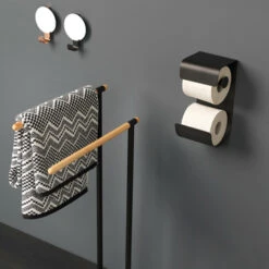 Sealskin Haak Met Spiegel Brix Zwart -Badkamer Verkoop 123 4394