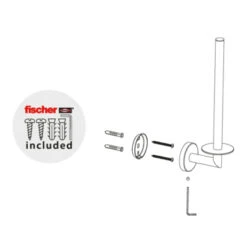 Marho Reserverolhouder Luxor Gun Metal -Badkamer Verkoop 123 4426